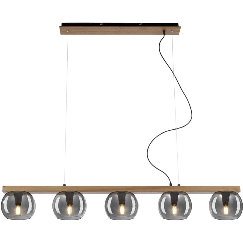 Lampadario Contemporaneo Kyro Metallo Nero 4 Luci E14