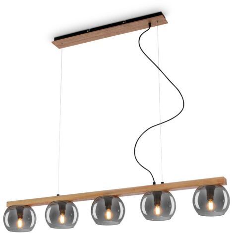 Lampadario Contemporaneo Kyro Metallo Nero 5 Luci E14