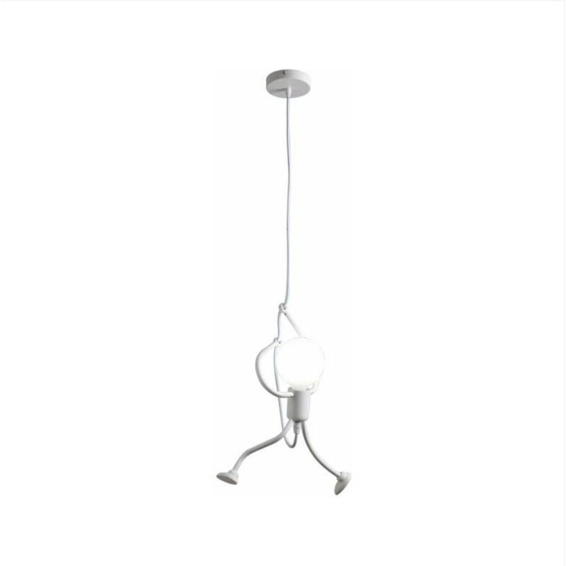 L&h-cfcahl - Lampadario creativo Lampadario sospensione Lampadari soggiorno Iron Bianca People Cartoon Lampadari sospensione accessori 26 x 40 cm E27