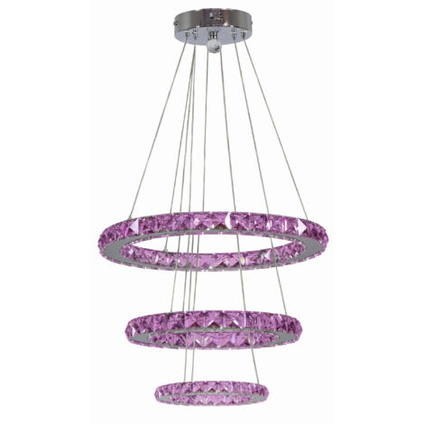 Lampadario cristallo LED RGB Candellux Lords 33-63090 cromo