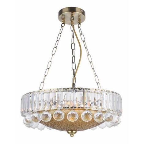 Lampadario cristallo rotondo glamour Irsina Ø40 3xE27 Reality