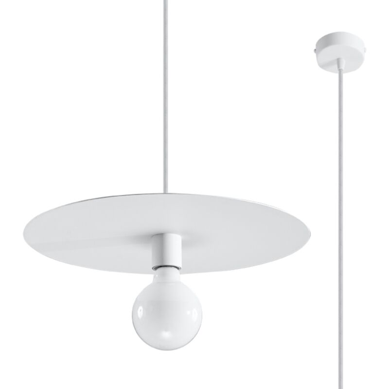 

Sollux Lighting - Lampadario Cupola Bianco E27 Lámpara colgante domo Blanca E27
