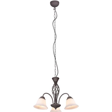 Lampadario da Interno  E27 in Metallo Ruggine