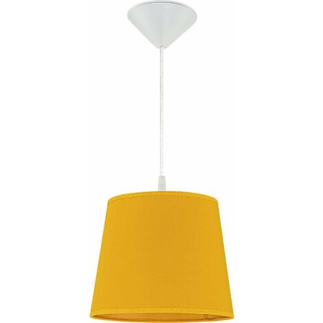 Lampadario da soffitto "Maida" plafoniera per cameretta e cucina tinta unita -Big / Giallo