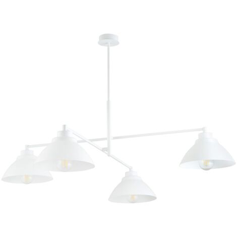 Lampadario da soffitto Maverick 4 luci bianco Emibig