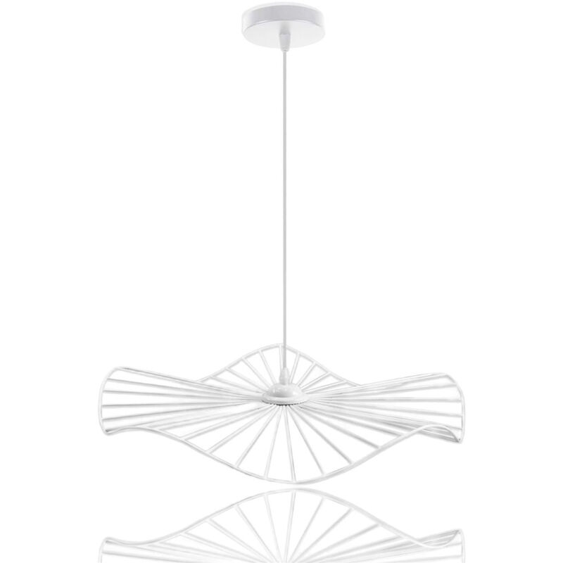 Image of Vetrineinrete - Lampadario da soffitto pendente a sospensione di forma rotonda traforato plafoniera lampada portalampada con attacco e27 arredamento