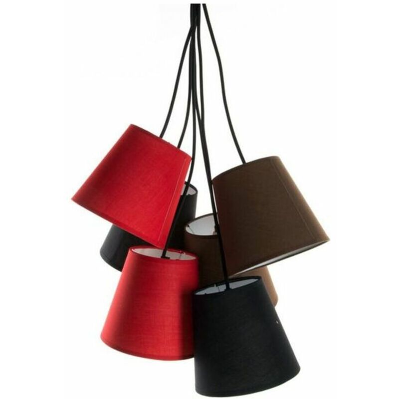 Lampada a soffitto dkd homedecor tessuto di ferro (40 x 100 cm)