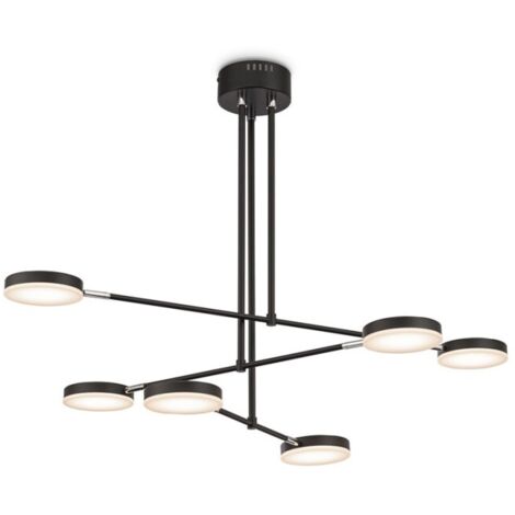 Lampadario design moderno 6 luci LED regolabili a soffitto Fad Maytoni