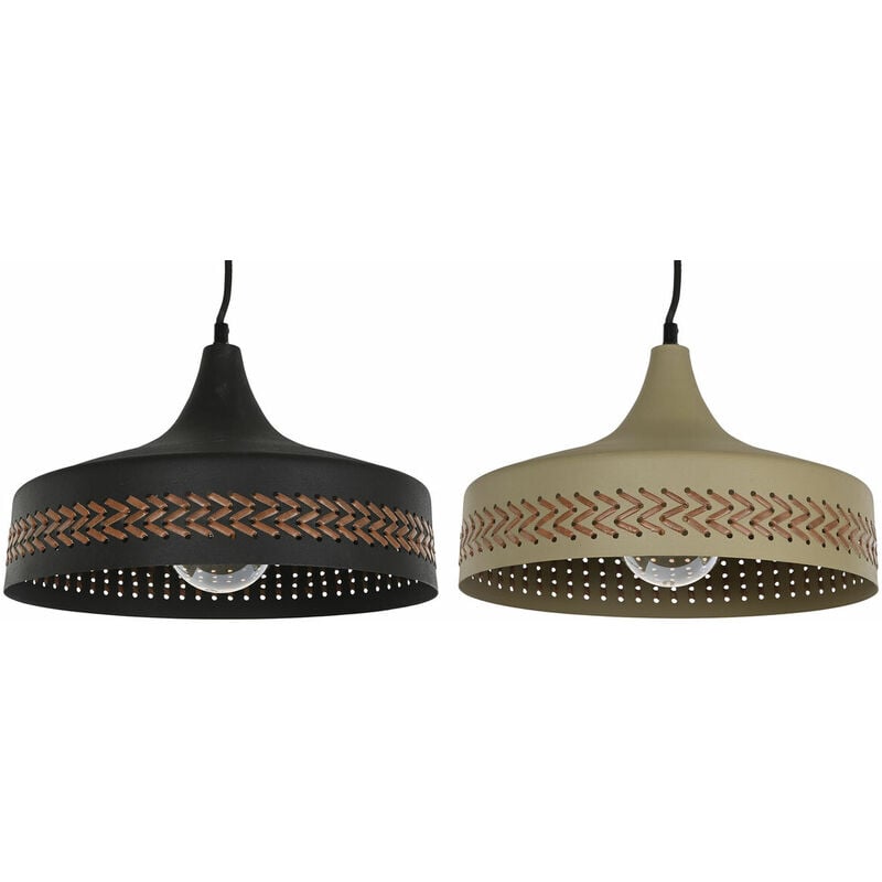 Lampadario Dkd Home Decor Marrone Nero Crema