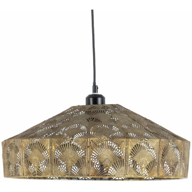 Image of Lampadario Dorato Argentato Ferro 220-240 V 41,5 x 41,5 x 21 cm