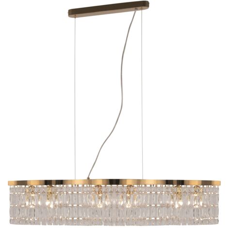 Lampadario Dune Maytoni cristallo oro 6 luci E14 DIA005PL-06G