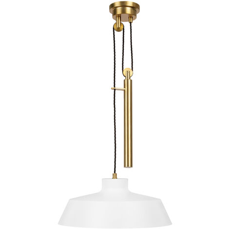 Lampadario Elstead Candor 1 Luce, Bianco Opaco, E27