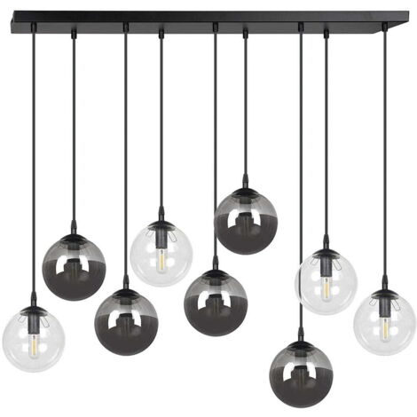 Lampadario Emibig COSMO 9 luci E14 nero multicolor