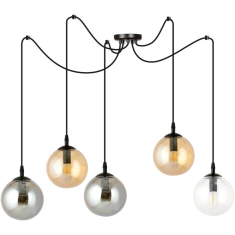 Lampadario Emibig GIGI 5 Nero Multicolor 5xE14 IP20