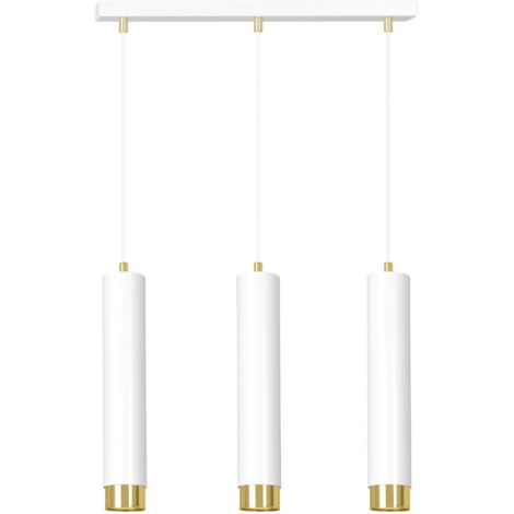 Lampadario Emibig KIBO bianco/oro 3xGU10 dimmerabile