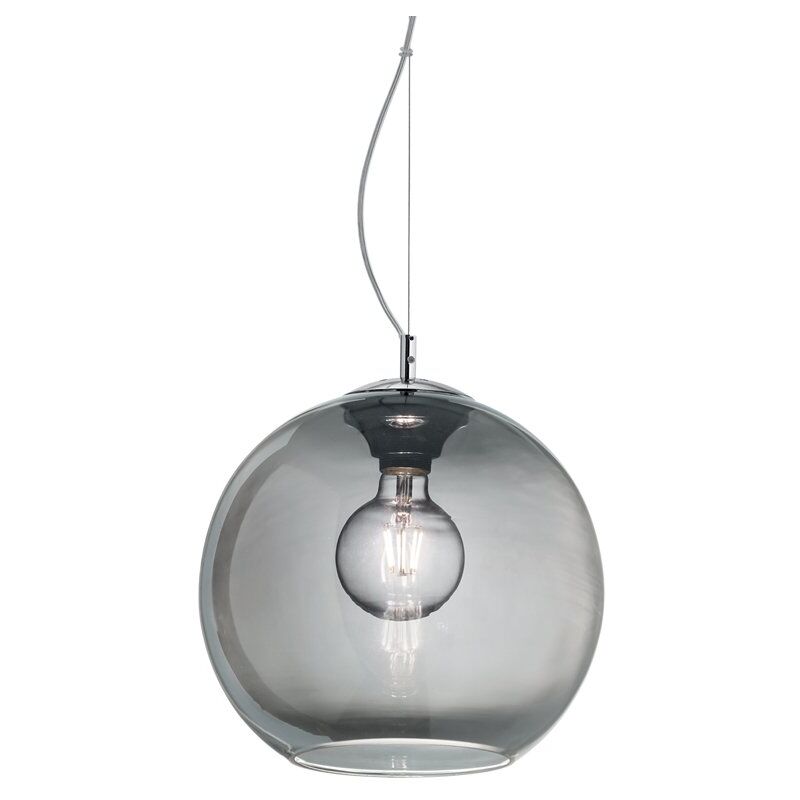 Sospensione Moderna Nemo Metallo Fumè 1 Luce E27 D20Cm