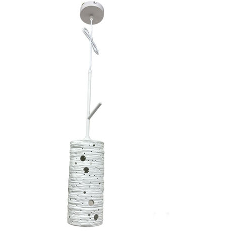 Lampadario in ceramica traforata lampada pendente E27 da tavolo punto luce illuminazione per interni