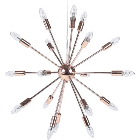 Lampadario in color rame a 18 punti luce Maguse