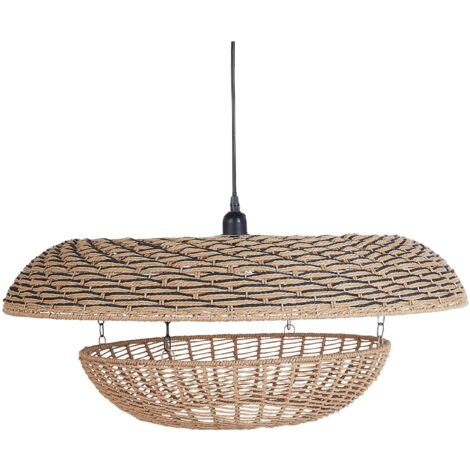 Lampadario in corda di carta illuminazione naturale Kidepo