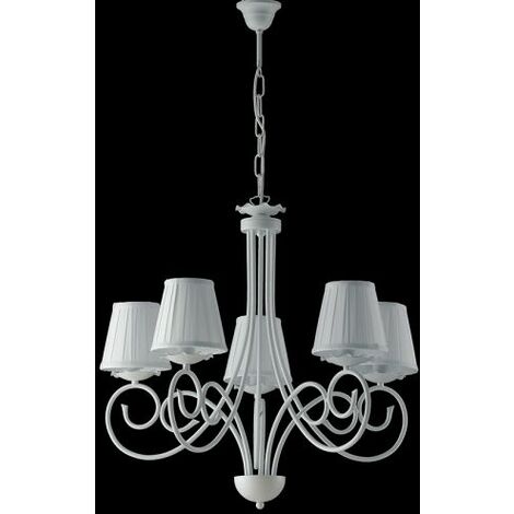 Lampadario classico con paralumi 5 luci DP014