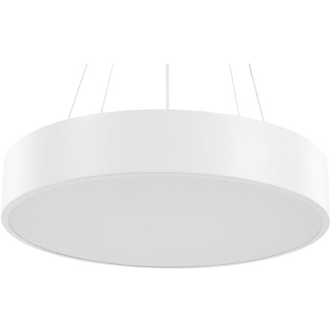 Lampadario in metallo bianco con LED Balili