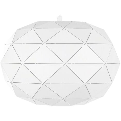 Lampadario in metallo bianco Rewa