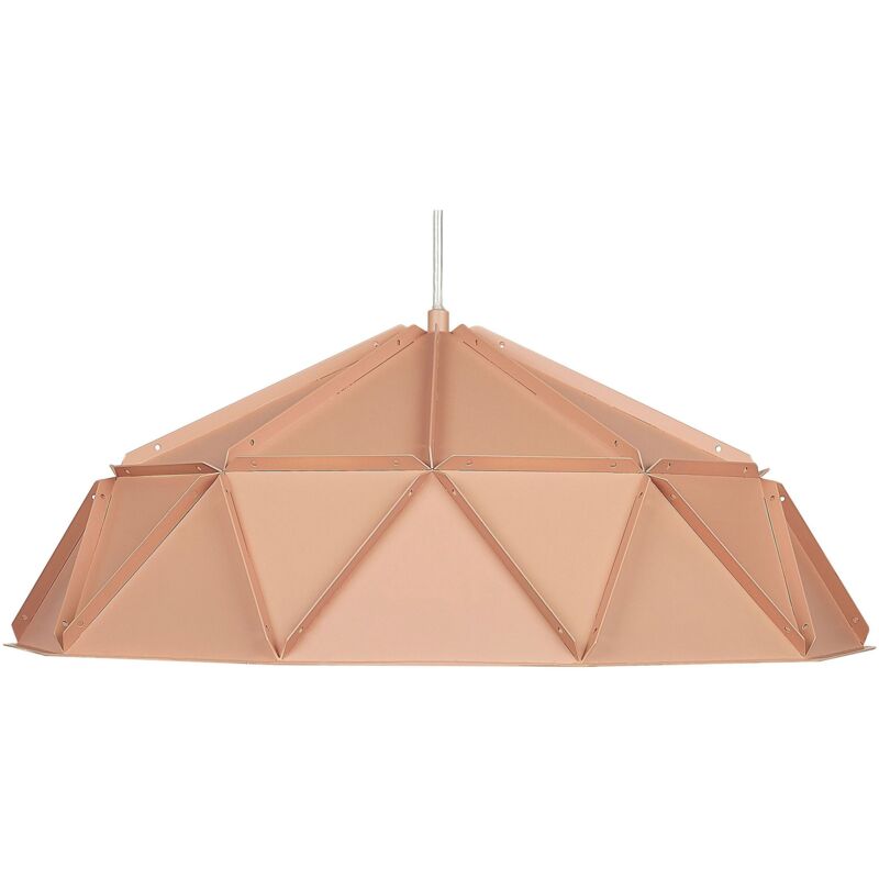 Image of Lampadario in metallo rosa Senia