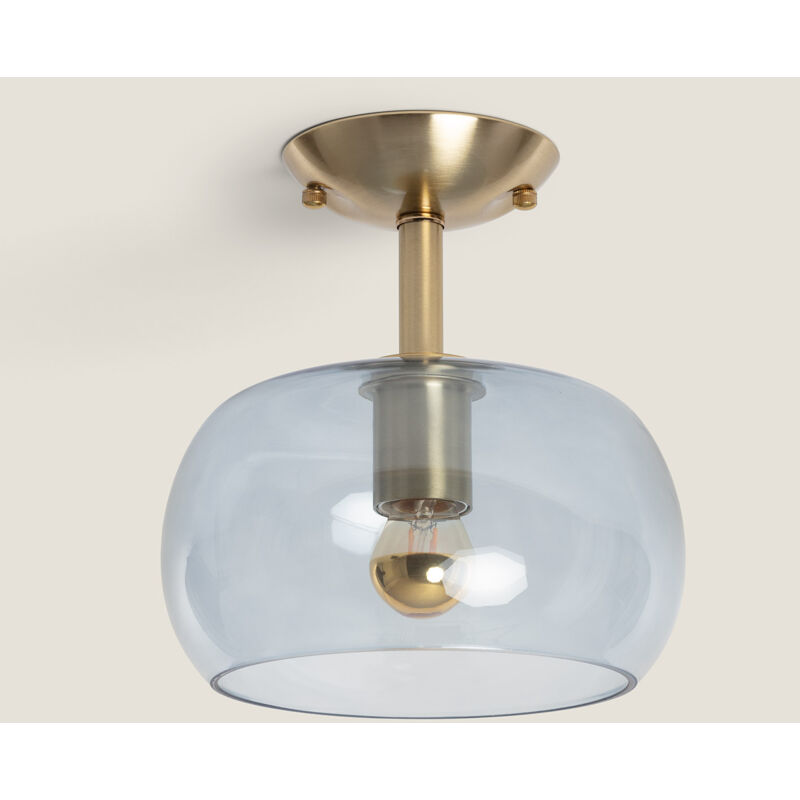 Ledkia - Lampadario in Metallo e Vetro Delacroix