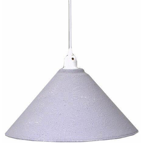 Lampadario in metallo vintage bianco/grigio con attacco cm Ø38,5xh26