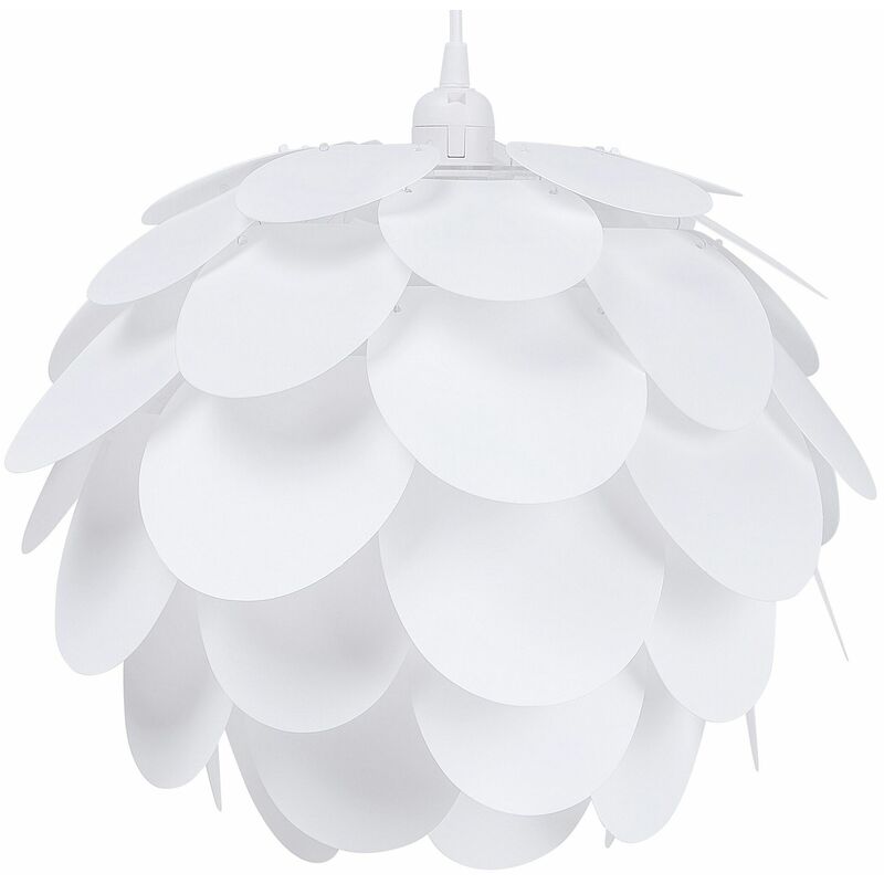 Image of Beliani - Lampadario a Forma di Fiore Bianco Illuminazione Cameretta dei Bambini Rhine