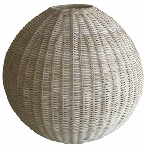 Lampadario in rattan naturale sfera cm Ø37xh37