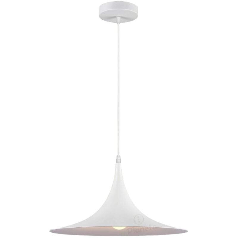 Lampadario industriale disco sospeso a triangolo