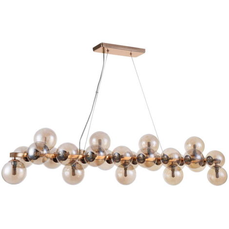 Lampadario Italux Cabella oro moderno 25xG9 125cm H120