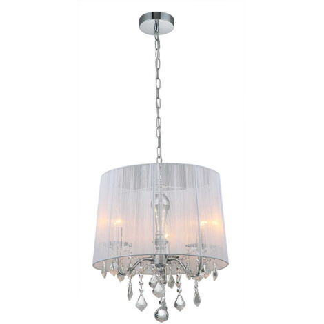 Lampadario Italux Cornelia 3 luci cristallo cromato