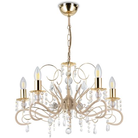 Lampadario Kayen Beige 5xE14 57 cm