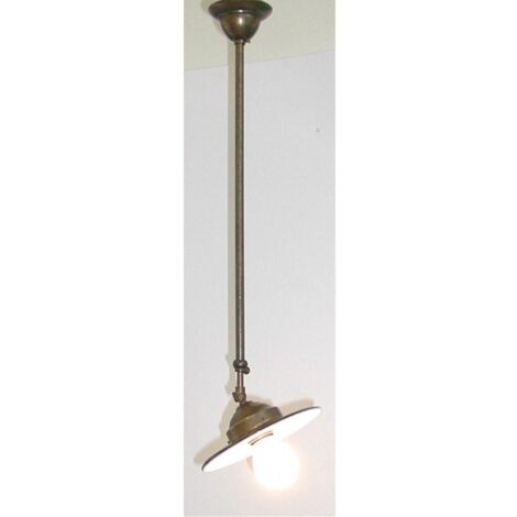 LAMPADARIO LAMPADA APPLIQUE TELESCOPICO ORIENTABILE PIATTO FERRO BATTUTO