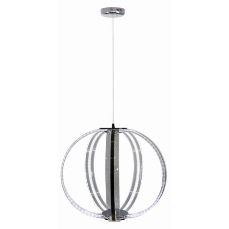 Lampadario LED 6 luci Candellux Cansas 31-43955 cromo