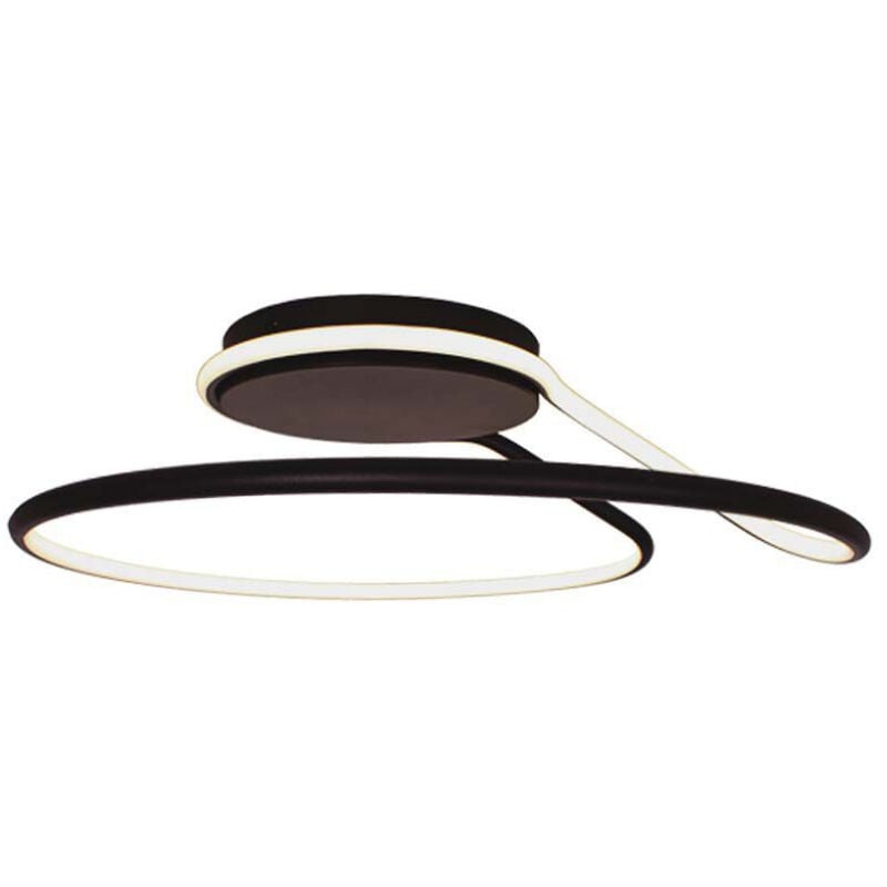 Image of Lampadario led dal Design Moderno Rotondo 54W in Alluminio Dimmerabile triac Colore Nero 4000К - V-tac