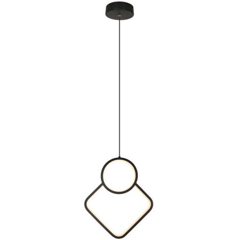 Lampadario LED a Sospensione 12W dal Design Moderno 28196cm Colore Nero 4000K SKU-14999