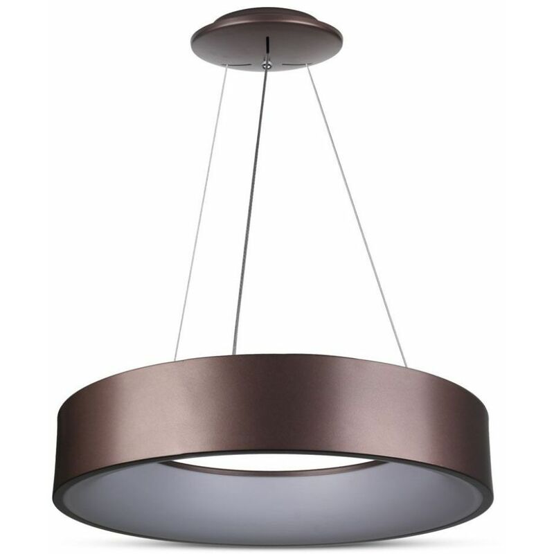 Image of 30W led surface smooth pendant light dimmable coffee 3000K