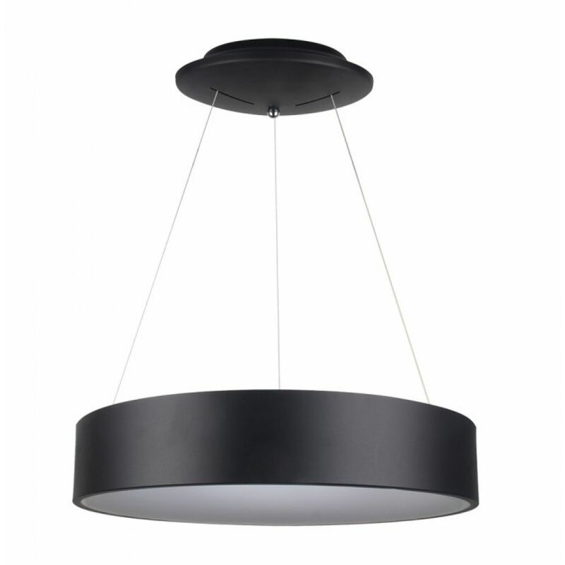 Image of 30W led surface smooth pendant light dimmable black 3000K