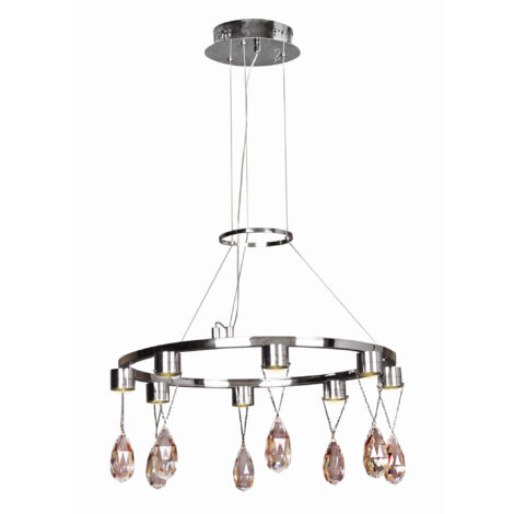 Lampadario LED Candellux Prisma 38-26064 cromo 52cm