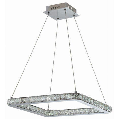 Lampadario LED cristallo Candellux Lords 31-34854 cromo