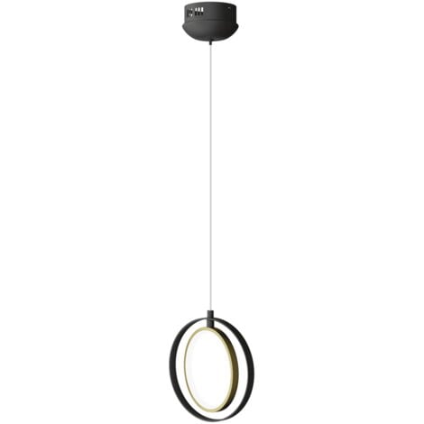 Lampadario Led da soffitto Hole Nero 15W Bianco caldo 2700K Aigostar