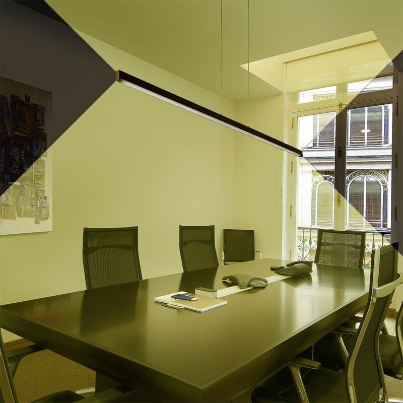 Image of Lampadario led dimmerabile Fratelli Braga nets 2155 s 3200lm lampada soffitto moderna, finitura metallo foglia rame - Foglia rame