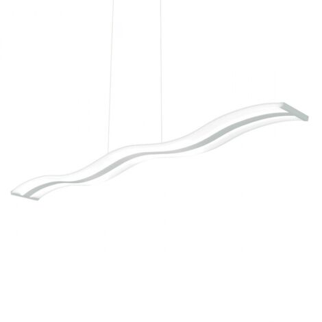 Lampadario led dimmerabile top light double wave 1178s lampada sospensione modulo led moderna
