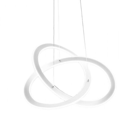 Lampadario led gea luce yara sp n 40w led alluminio moderno sospensione