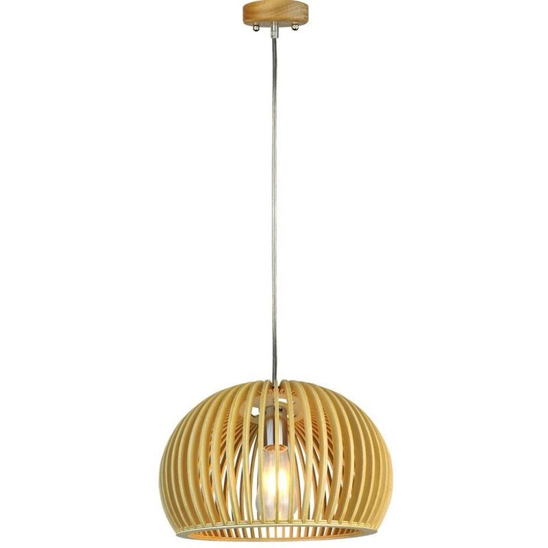 V-TAC VT-3200 Lustre Led E27 Douille Pendentif Finition Bois Oriental Rond 330220mm - 40531 V-TAC VT-3200 Lustre Led E27 Douille Pendentif Finition Bois Oriental Rond 330220mm - 40531