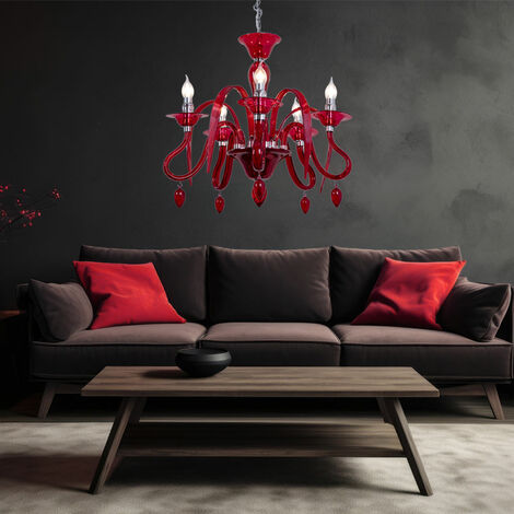 Phube Moderno Rosso Nero Lampadario Illuminazione Soggiorno Lampada a sospensione  Camera da letto Ristorante Lampade a sospensione Home Deco Apparecchi