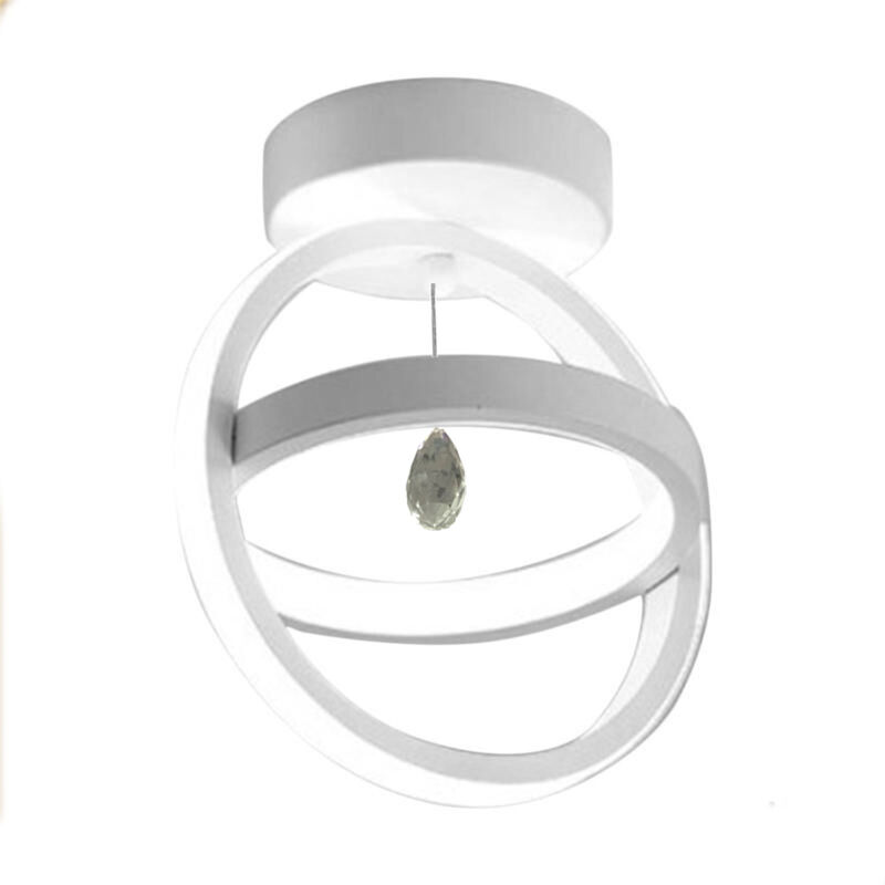 Image of Vetrineinrete - Lampadario led moderno 22 watt forma cerchio plafoniera con pendente lampada da soffitto luce calda 3000k